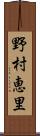 野村恵里 Scroll