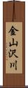 金山沢川 Scroll