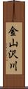 金山沢川 Scroll