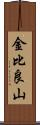 金比良山 Scroll