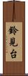 鈴見台 Scroll