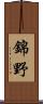 錦野 Scroll