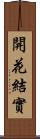 開花結實 Scroll