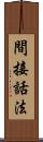間接話法 Scroll