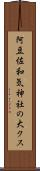 阿豆佐和気神社の大クス Scroll