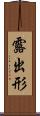 露出形 Scroll