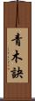 青木訣 Scroll