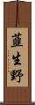 韮生野 Scroll