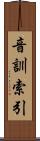 音訓索引 Scroll