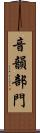音韻部門 Scroll
