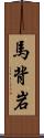 馬背岩 Scroll