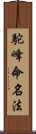 駝峰命名法 Scroll