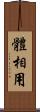 體相用 Scroll