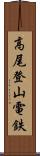 高尾登山電鉄 Scroll