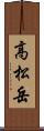 高松岳 Scroll