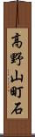 高野山町石 Scroll