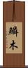 鱗木 Scroll