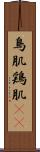 鳥肌 Scroll