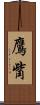鷹觜 Scroll
