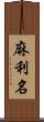 麻利名 Scroll