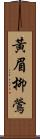 黃眉柳鶯 Scroll