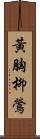 黃胸柳鶯 Scroll