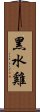 黑水雞 Scroll