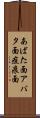 あばた面 Scroll