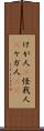 けが人(P) Scroll