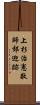 上杉治憲敬師郊迎跡 Scroll