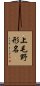 上毛野形名 Scroll