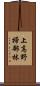 上高野掃部林 Scroll
