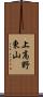 上高野東山 Scroll