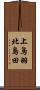 上鳥羽北島田 Scroll