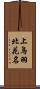 上鳥羽北花名 Scroll