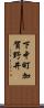 下中町加賀野井 Scroll