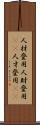 人材登用 Scroll