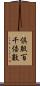 倶胝百千倍數 Scroll