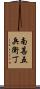 南甚五兵衛丁 Scroll