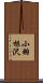 小羽根沢 Scroll