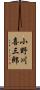 小野川喜三郎 Scroll