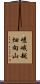 嵯峨越畑向山 Scroll