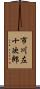市川左十次郎 Scroll