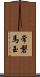 常磐馬玉 Scroll
