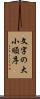 文字の大小順序 Scroll