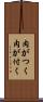 肉がつく Scroll