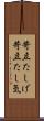 苛立たしげ Scroll