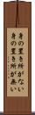 身の置き所がない Scroll