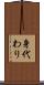 身代わり Scroll