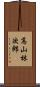 高山林次郎 Scroll